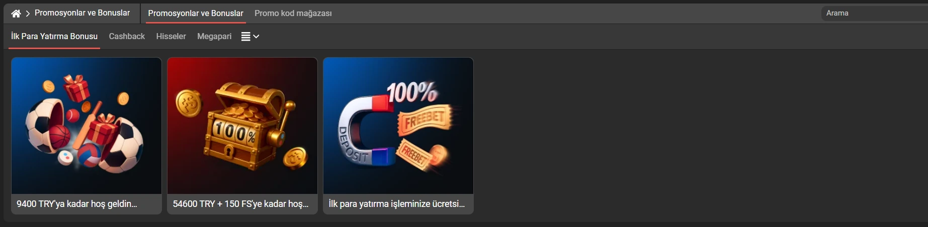 Megapari Hoş Geldin Bonusu